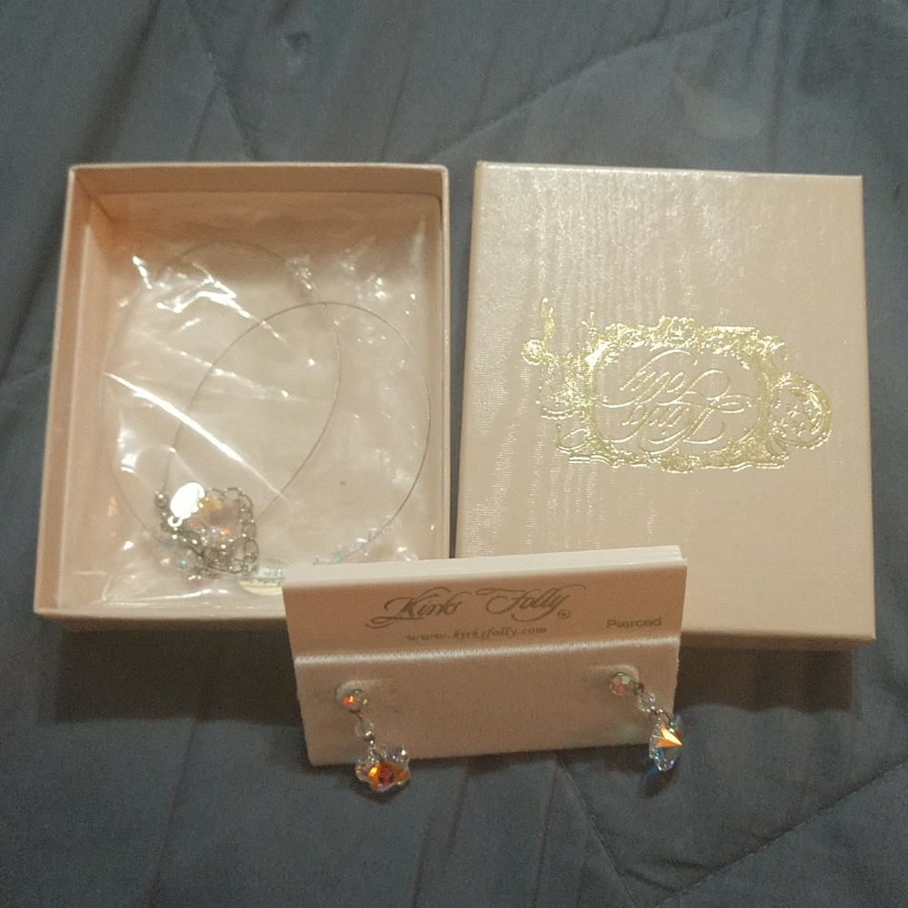 Vintage Kirks Folly Necklace and Earring set